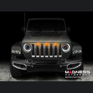 Jeep Gladiator Pre-Runner Style LED Grill Light Kit - Amber